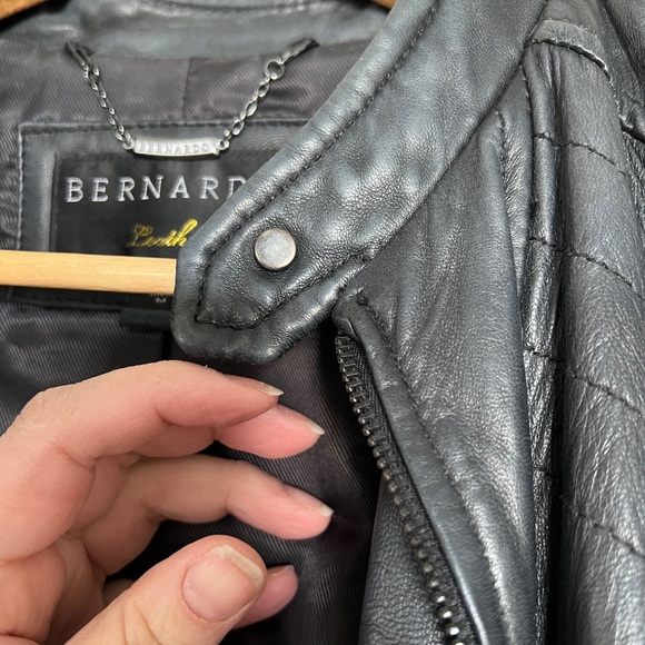 Exceptionally soft, high quality leather motorcycle jacket with mandarin collar - Picture 4 of 7